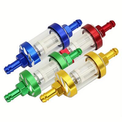 Modified Motorcycle Pedals, Fiberglass, Universal Gasoline Filter, Gasoline Filter Element, Transparent Glass, Removable and Washable Oil Filter Cup