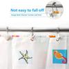 Starfish Design Shower Curtain Hooks Resin Material Starfish Shell Hooks  For Living Room
