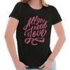 All You Need Is Love Cute Valentine's Day Womens Top Junior Graphic Tee
