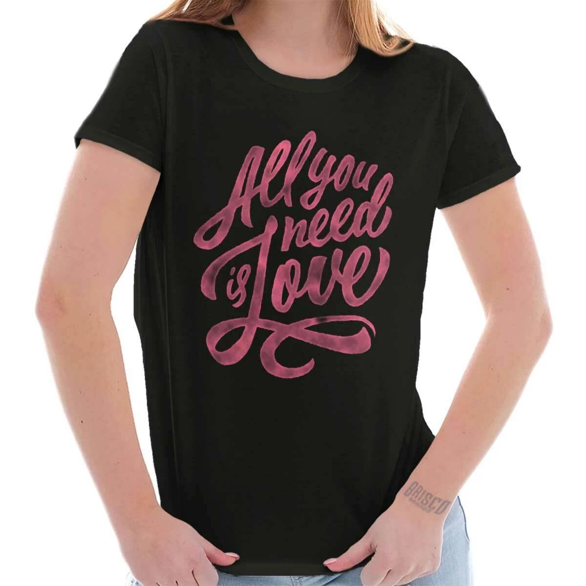 All You Need Is Love Cute Valentine s Day Womens Top Junior Graphic Tee XXXXL