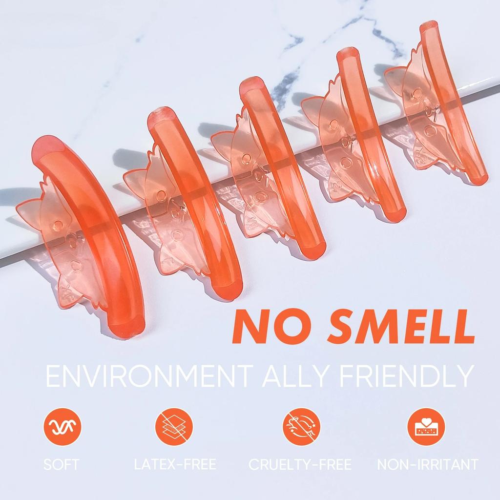 5 Pairs C Curl Silicone Eyelash Perm Pads Sticky Lashes Rod Shield Lifting 3D Eyelash Curler Accessories Makeup Tool