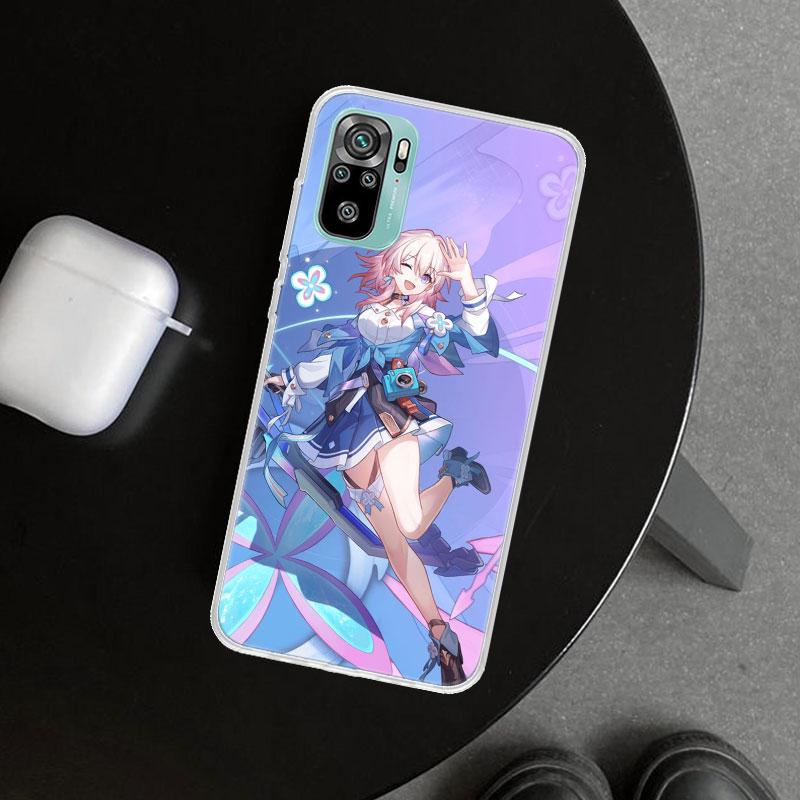 Honkai Star Rail March 7TH Phone Case Cover for Xiaomi Redmi Note 15 14 13 12 11 Pro Plus 14S 12S 11S 11T 11E 10S 10 Customized