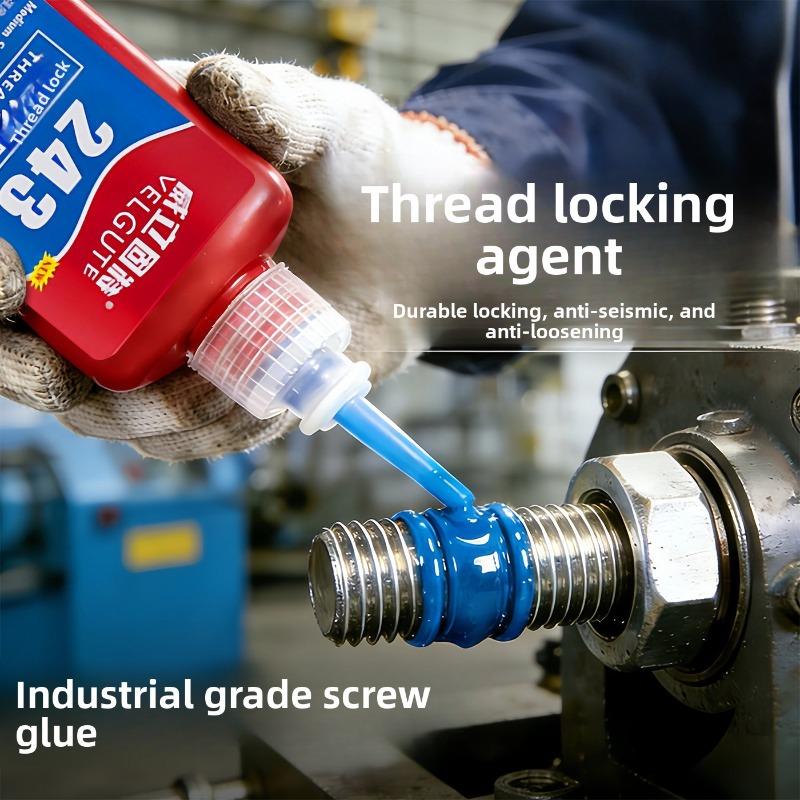 Screw Adhesive Anti-loosening Fastening Anaerobic Adhesive Threaded Lock Strength Shock-resistant Slotted Threaded Sealing Adhesive