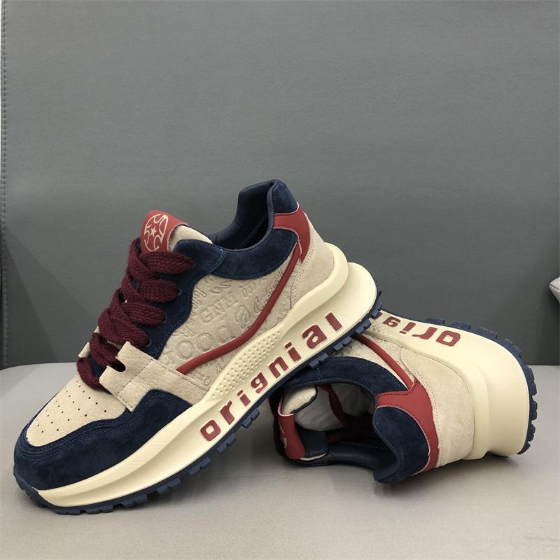 Niche Versatile Casual Sports Running Shoes Student Retro Daddy Shoes Large Size Men