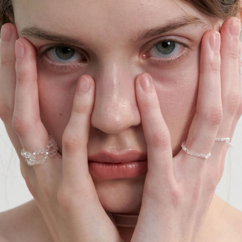 LOVE ME MONSTER Shining Beads Circle Ring (L241MRI020)