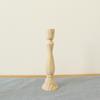 1Pcs Candle Holders Retro Unpainted Wood Classic Craft Candle Holders Wedding Party Home Decorations