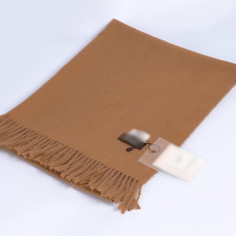 Thickened Solid Color Double sided Imitation Cashmere Scarf Autumn and Winter Atmosphere Women's High End Versatile Men's Scarf Warm Shawl