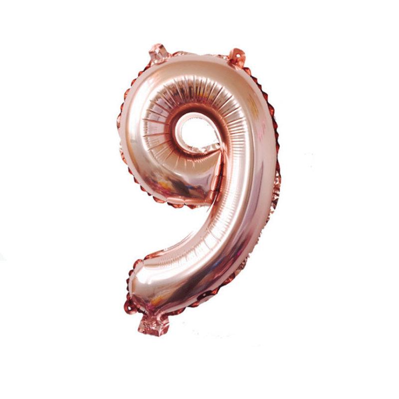 32-Inch Gradient Color Aluminum Foil Number Balloons - US Version
