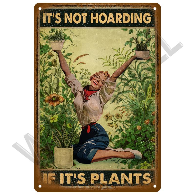 Retro Tin Sign For Cafe Garden Decorations Vintage Metal Sign Home Wall Art Mural Plaque Plate Room Decor Farm Painting Gift