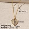 Heart Pendant Gold-Plated Zirconia Necklace - High-End Women’s Clavicle Chain