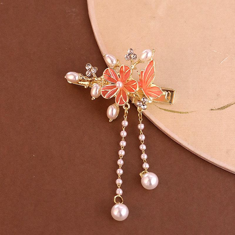 Elegant 2025 Korean Bow Pearl Rhinestone Hair Clip - Internet Celebrity Style