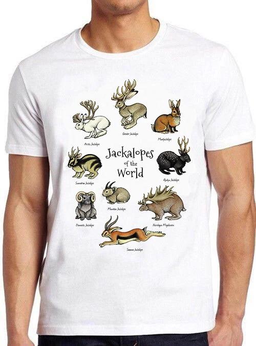Jackalopes of the World Animal Nature Meme Movie Gift Tee Vintage T Shirt M672 M