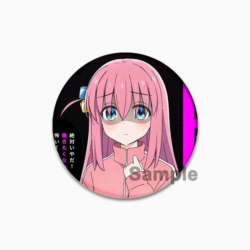 32/44/58mm Handgemacht BOCCHI THE ROCK! Broschen Hitori Gotou Nijika Ijichi Ryou Yamada Ikuyo Kita Kikuri Hiroi Anstecker für Kragen Schmuck Kleidung Hut