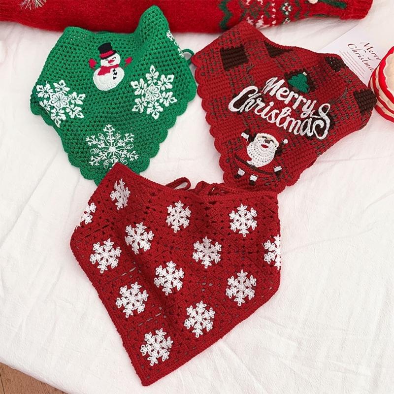 Hair Scarf Knitted for Christmas Creative Snowflake Headband Birthday Gift
