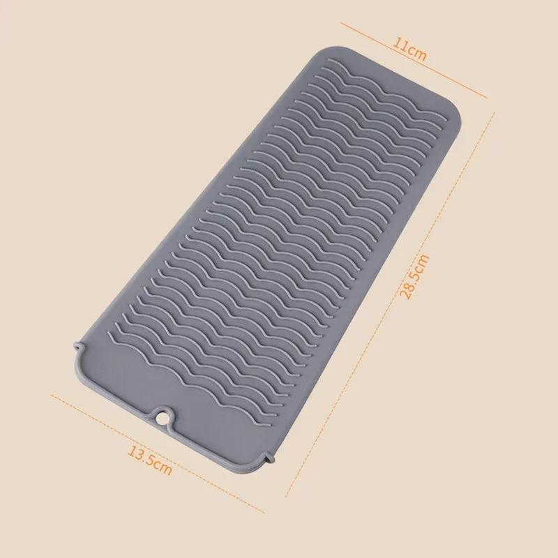 BEPAN Silicone Hair Curling Wand Cover Hair Straightener Storage Bag Hairdressing Curling Iron Insulation Mat Heat Resistant Pouch