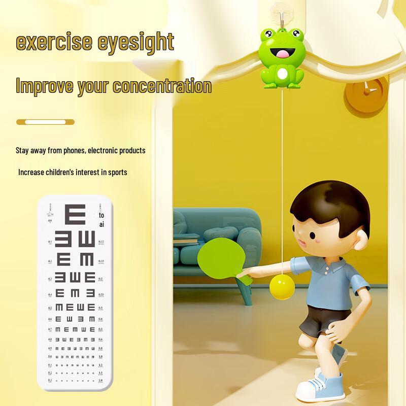Yuanzu Kids Hanging Ping Pong Trainer Kit - Frog