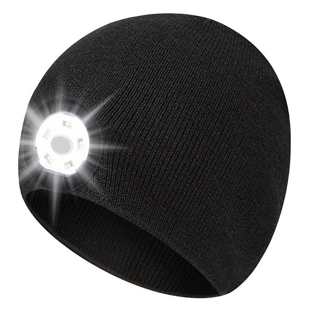 Summer Lantern Cap for men and Women LED Night Running Light Warning Light Knitted Cap