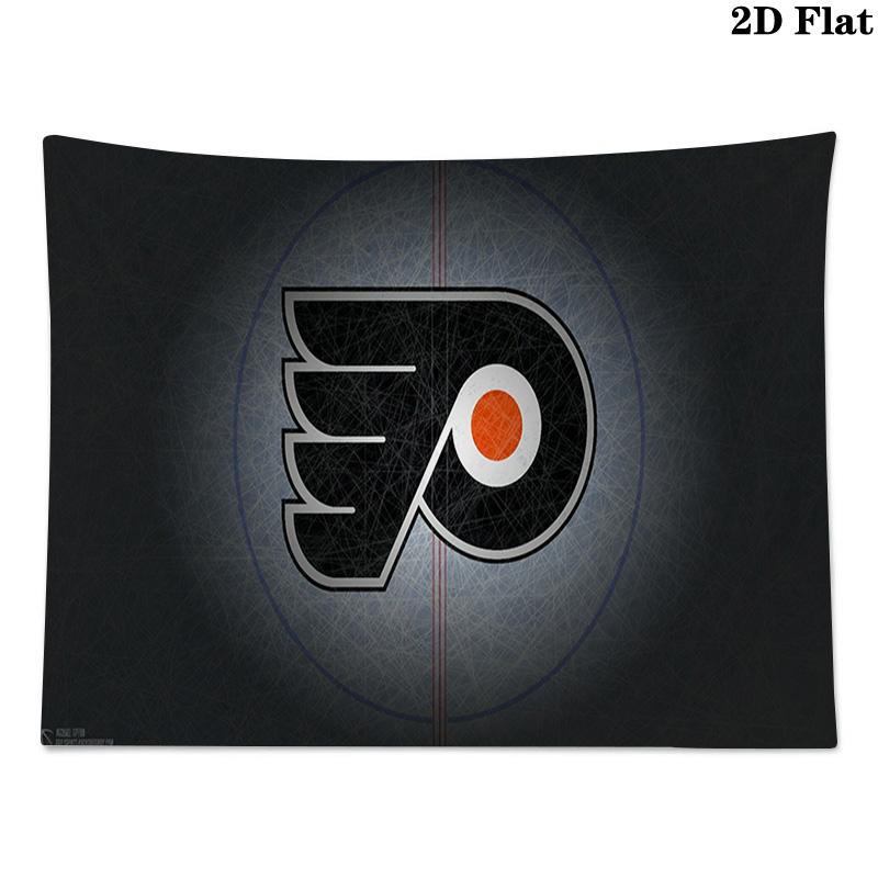 Philadelphia Flyers Logo Wall Tapestry Aesthetic Wall Hanging Printed Fabric Blanket Decorative Tapestries for Bedroom Living Room Home Decor