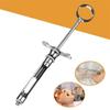 1PCS Stainless Steel Silver Dental Aspirating Syringe Dentist Surgical Instruments 1.8ML With Head