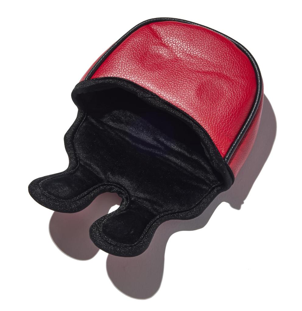 Simple Star Mallet Golf Putter Headcover with Magnet (Red)