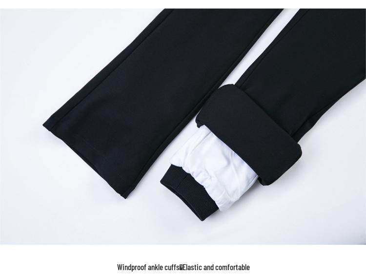 2024 Autumn/Winter Women's High-Waisted Slimming Flared Cashmere Trousers - Elastic, Fleece-Lined, Thickened, Slim-Fit.