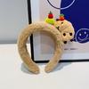 Cute Bear Hairband Plush Headwear Cartoon Headbands Essential for Hairstyles