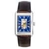Carraway Croco Leather Strap Open Heart Blue Dial Automatic ME3273 Men's Watch