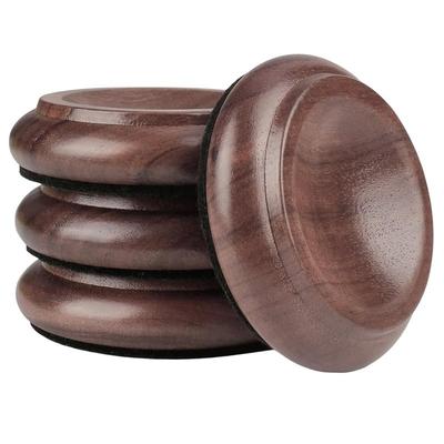 Good-Piano Caster Cups Furniture Pads Upright Piano Caster Cups Wood Coasters Cups Floor Protectors For Furniture 4Pcs