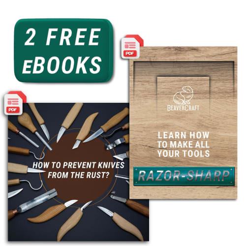 BeaverCraft, Wood Carving Kit S16 - Whittling Wood Knife Kit - Whittling Kit for Beginners - Wood Block Blank Whittling Knife Kit