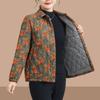 Mom's Fashion Floral Cotton Jacket - Autumn/Winter Thin Style, Small/Medium Sizes