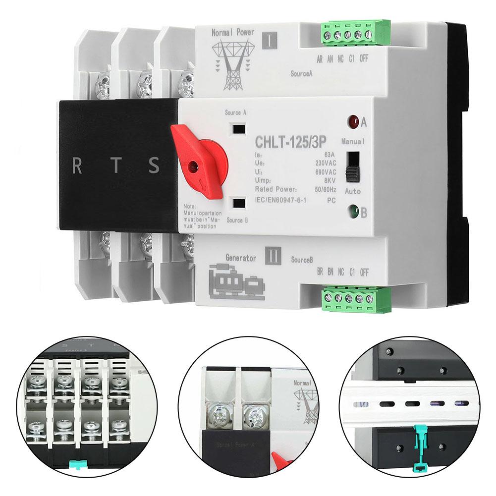 230V AC Auto Transfer Switch PC Isolation Type Conversion Time About 30ms Seamless Power Transition Millisecond-level Switching