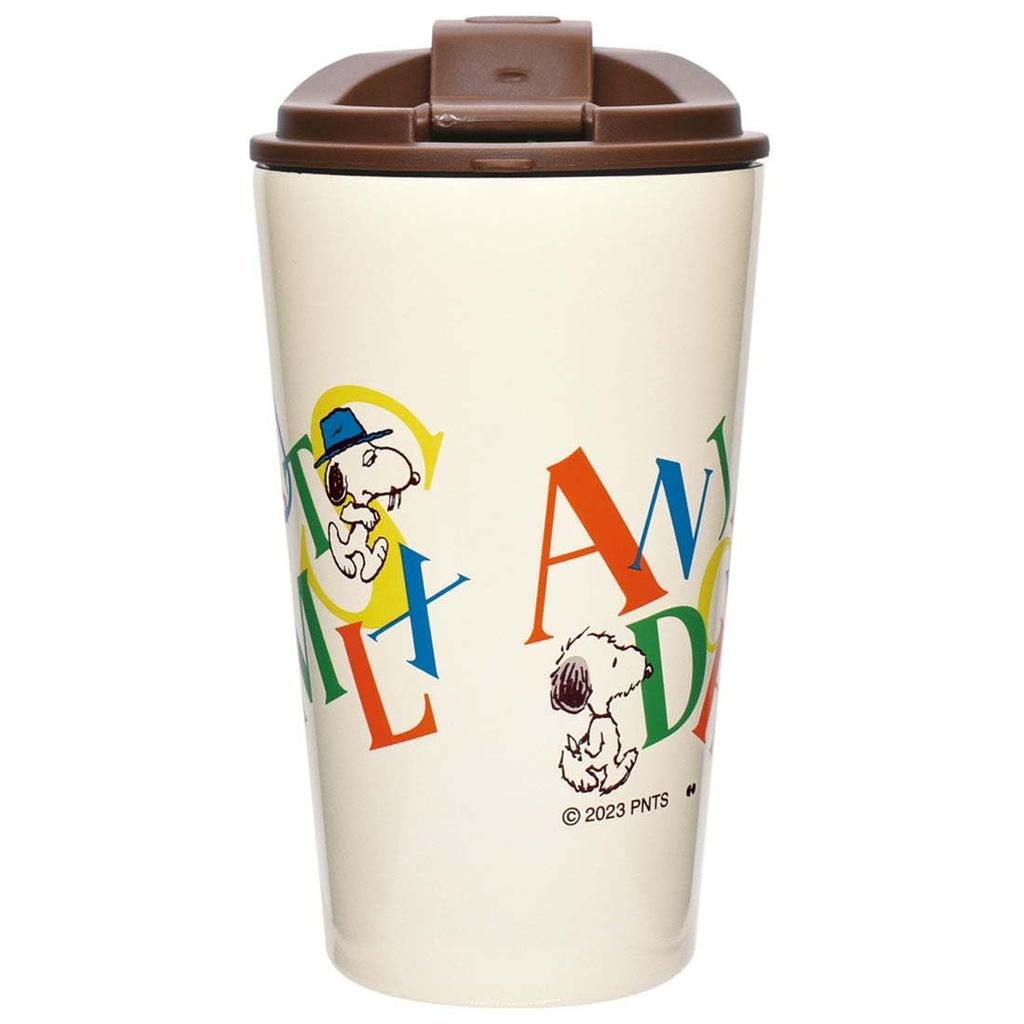 Ken Onishi Manufacturing PEANUTS nerezový hrnek s víkem Brothers WALK/BR SLK-2800