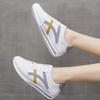 Pantofi sport de primăvară și vară pentru femei, din piele, albi, pantofi de alergare Forrest Gump