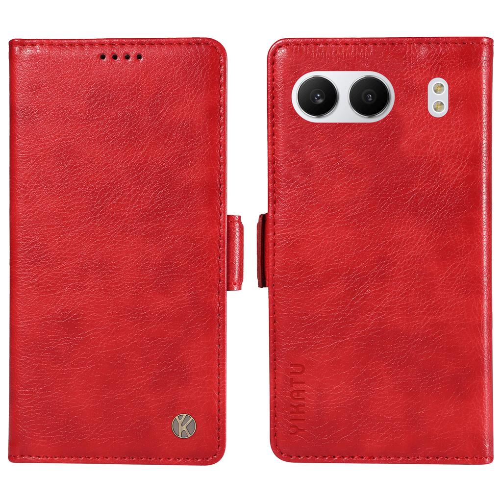 YIKATU YK-007 For OnePlus Nord 4 Case Side Buckle PU Leather Phone Cover Litchi Texture