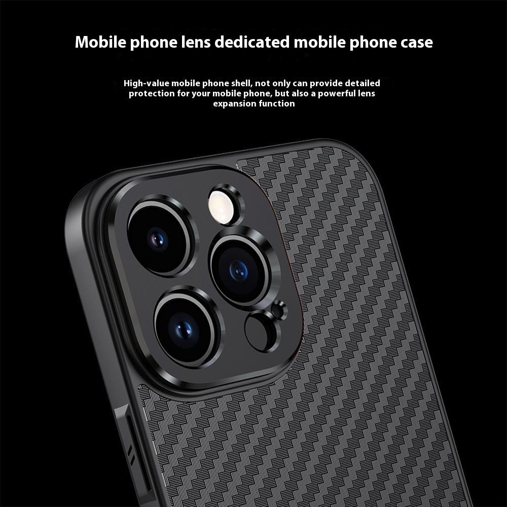 For iPhone 15 Pro Max Case PC+TPU+Aluminium Alloy Phone Cover with 17mm Lens Backplate