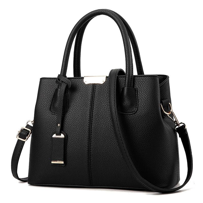 Shaping PU Leather Handbag  Stylish Versatile Tote Shoulder Bag  Large Capacity Crossbody Bag with Adjustable Straps Zip Closure