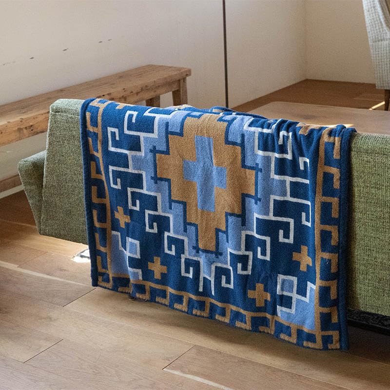 Dulton Towel Blanket, Blue, C