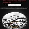 OUPINKE Uhr Automatische Mechanische Uhr Edelstahl Business Hohl Wasserdichte High-end-Uhr