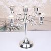 5-Arms Metal Pillar Candle Holders Candlestick Wedding Decoration Stand Home Decor Candelabra