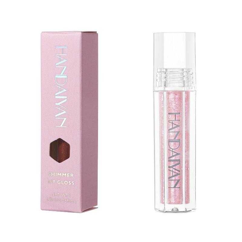 Pearl Lip Gloss - Moisturizing and Shimmering Color Lip Coating - Transparent and Hydrating - Easy To Apply