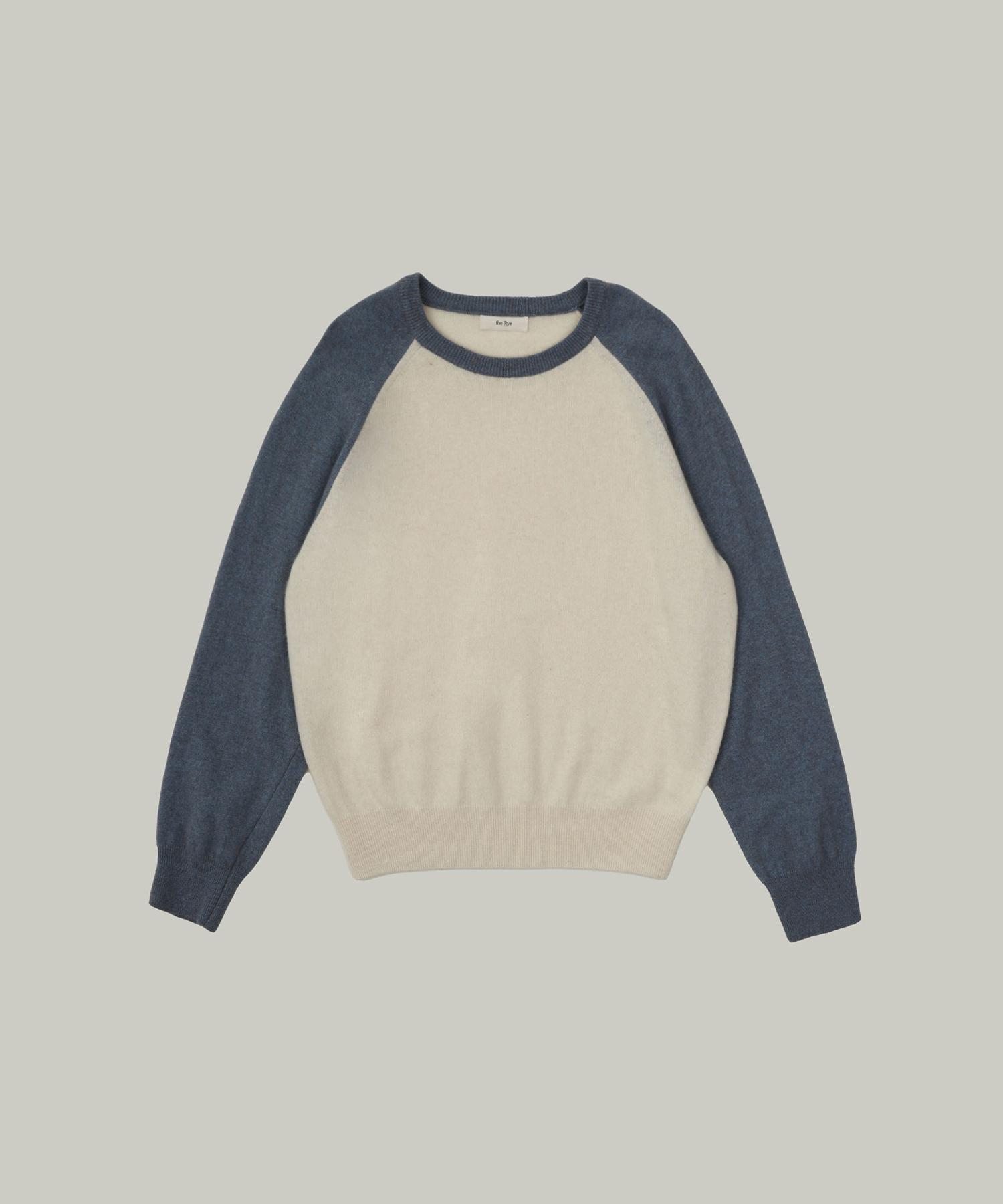 The Rye Raglan Knit(Blue) Blue/Free