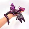 Figura de Dragão Impressa em 3D Design Alado Articulado Múltiplas Articulações Asa Móvel Carruagem Alada Decorações de Animais de Mesa Dragão