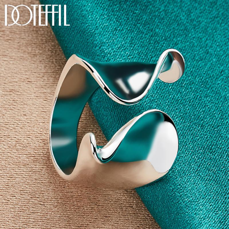 Smooth Open Ring Silver Fashion Jewelry