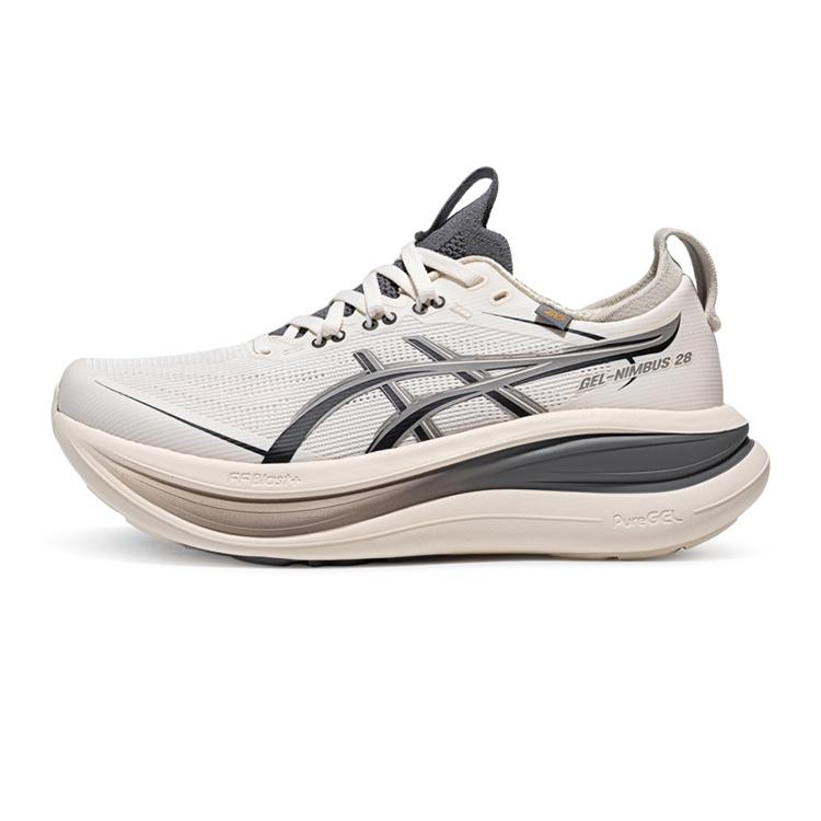 (WMNS) ASICS Gel-Nimbus 28 Go Cream Cement Grey Women s 1012C032-100 EU 37.5