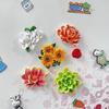 Creative 3D Bouquet Resin Fridge Magnet - Cartoon Ferrite Christmas Decoration