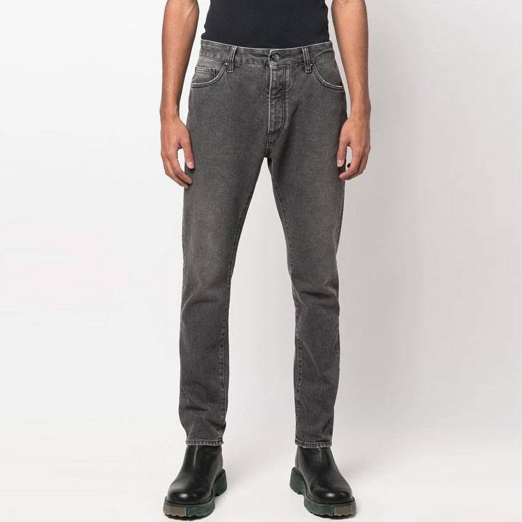 Palm Angels Logo Denim Straight Leg Jeans Men's PMYA012C99DEN0011001