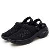 Plus Size Women's Summer 2021 Wedge Heel Closed-Toe Sandals, Two-Wear Style, European & American, Size 43.
