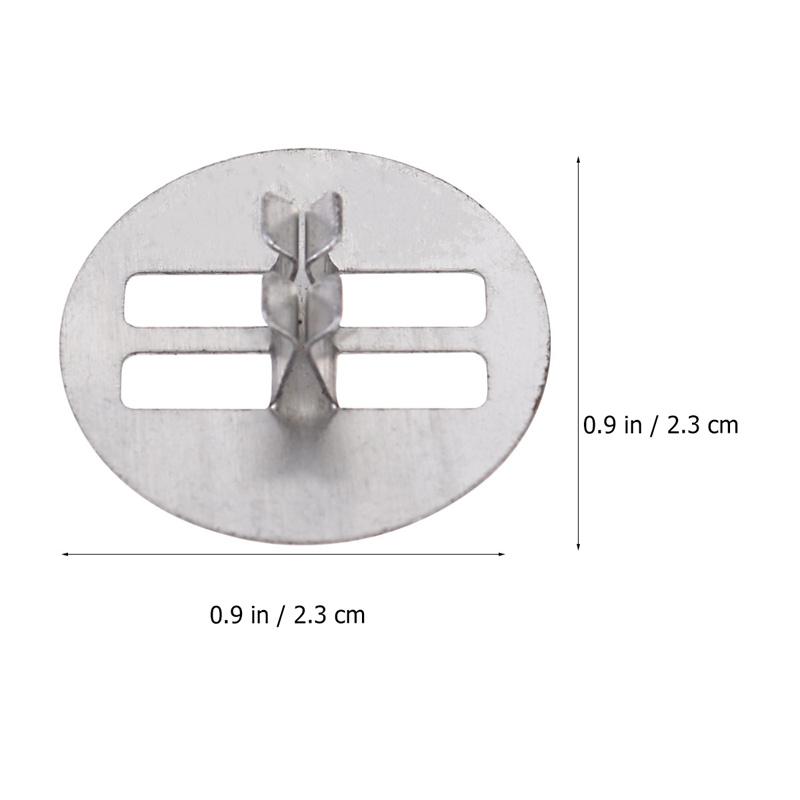 100pcs Wood Candle Wicks Base Clip for Candle Making Supplies 100pcs