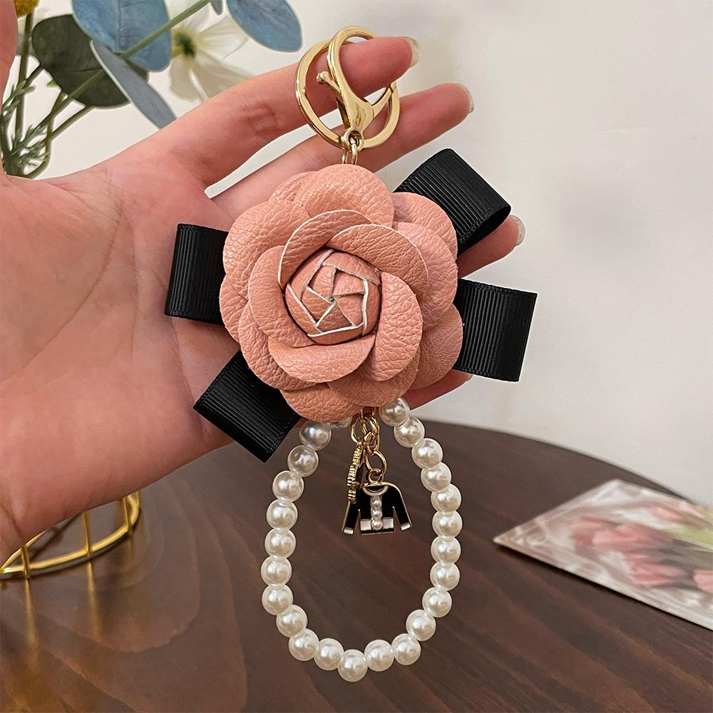 Fashion Flower Camellia Pendant Gifts Souvenirs Bag Charm
