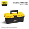 AIRAJ 12 Inch Tool Box Plastic Hard Case Suitcase Professional Complete Garage Organizer Multifunction Electrician Storage Tools